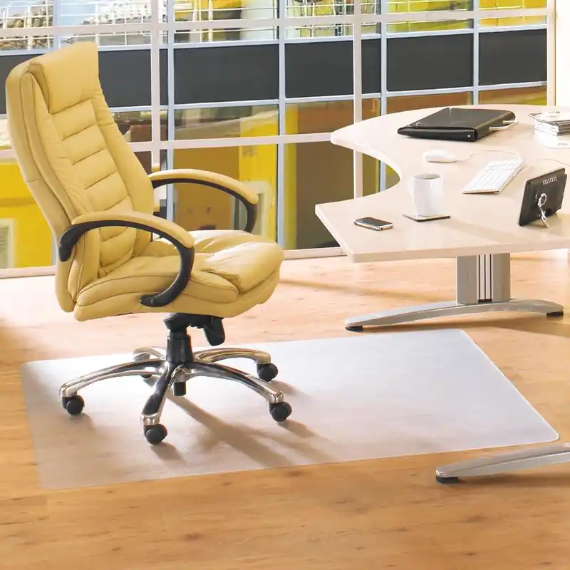 Rabatt FLOORTEX EUROPE LIMITED 6479887 Bodenschutzmatte, Vinyl, LxB 1500x1160 mm, transparent, für Hartböden