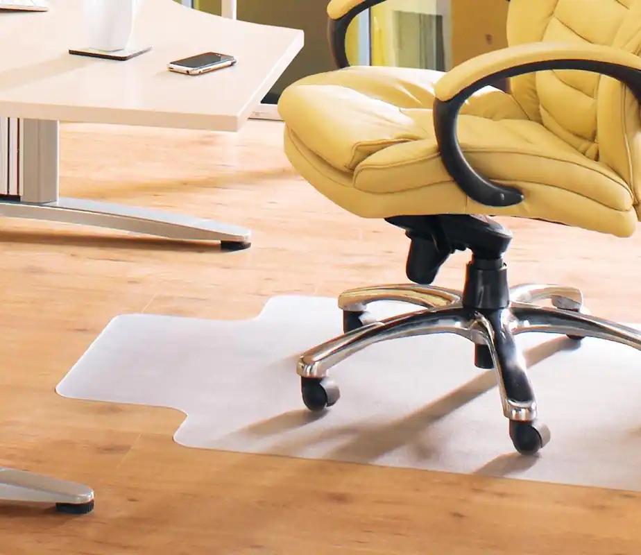 FLOORTEX EUROPE LIMITED 6479875 Antistatik-Bodenschutzmatte, Vinyl, LxB 1200x900mm, rechteckig mit Lippe, transparent, für Teppichböden Knallerangebot