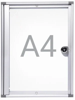 MAUL GMBH 861592 Schaukasten 1 x A4 B270xH351mm abgeschrägte Ecken für Innenbereich Echt