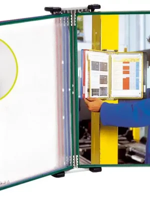 Geprüft TARIFOLD SAS 812374 Sichttafel-Wandelement, 5 DIN A4 PVC-Tafeln, sortiert, blau, rot, gelb, grün, schwarz