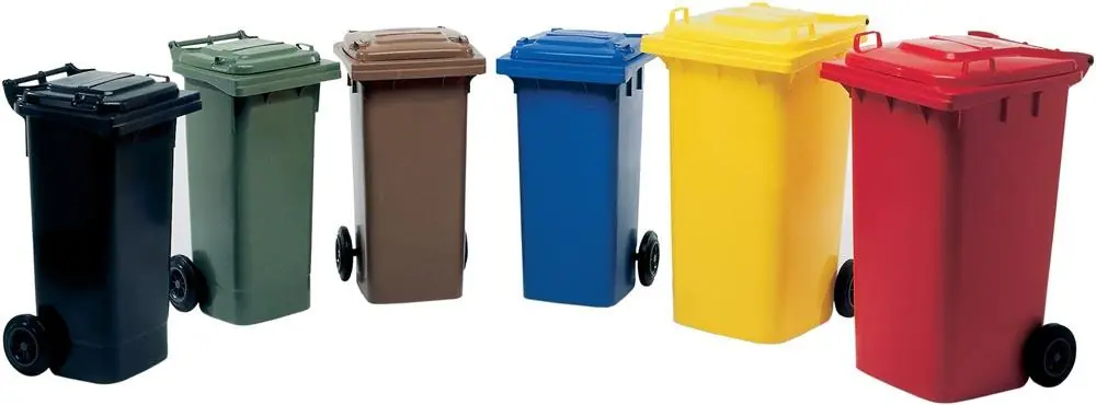 SULO 861865 Müllgroßbehälter 80 l HDPE blau fahrbar, nach EN 840 Angebot
