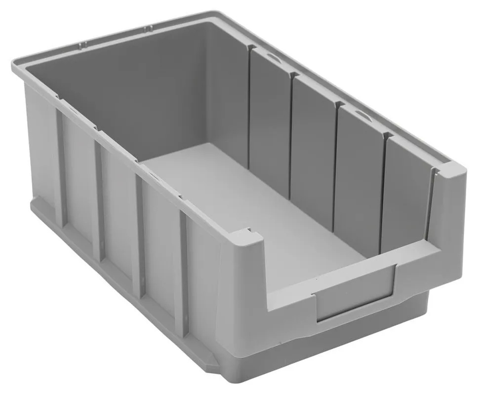 LA-KA-PE 6409057 Regalkasten mit Eingrifföffnung, BxTxH 230x600x150 mm, Farbe grau, VE 5 Stück Neu Im Sortiment