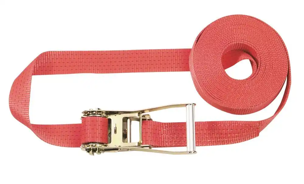 BRAUN SEILE 838131 Einteiliger Zurrgurt, 5000 daN zul. Zugkraft in der Umreifung, Gurtbreite 50 mm, Länge 8 m, Farbe rot, 5 Streifen, VE 2 Stück Jetzt Bestellen