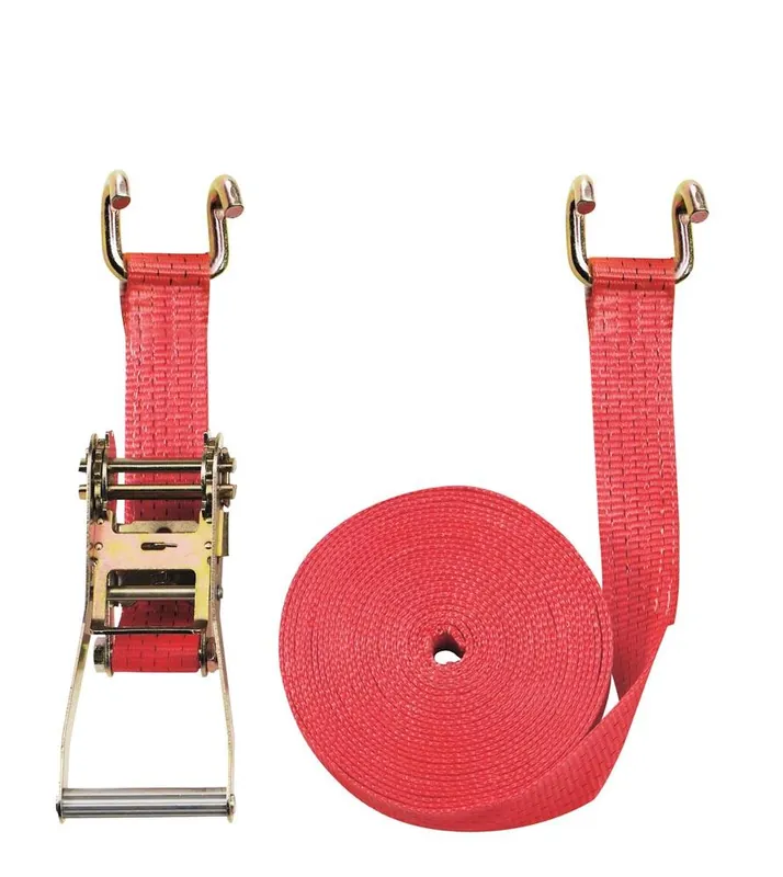 Sonderangebot BRAUN SEILE 838137 Zweiteiliger Zurrgurt, mit Rahmenhaken, 5000 daN zul. Zugkraft in der Umreifung, Gurtbreite 50 mm, Länge 10 m, Farbe rot, 5 Streifen, VE 2 Stück
