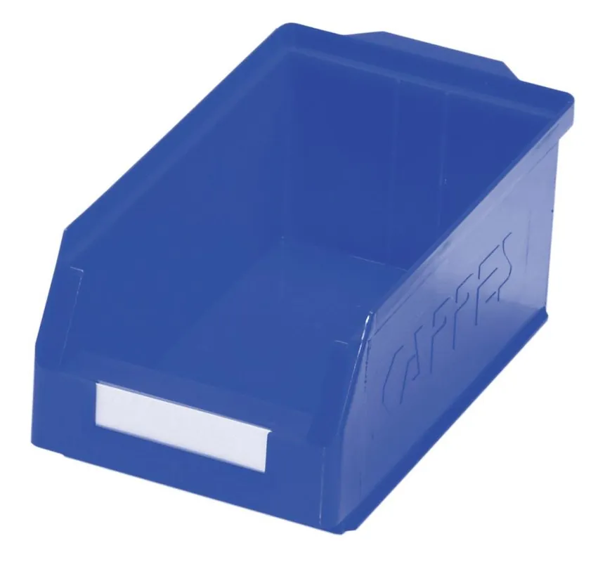 Direktkauf KAPPES 863672 Sichtlagerkasten mit rückseitiger Griffmulde, BxH 200x150 mm, Tiefe außen/innen 350/300 mm, Farbe blau