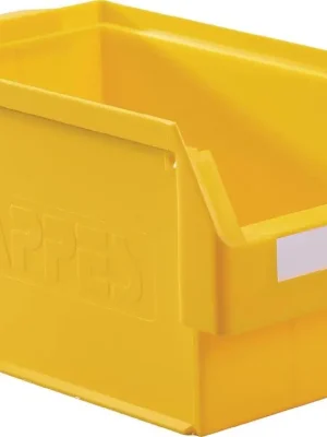 Bestseller KAPPES 863668 Sichtlagerkasten mit rückseitiger Griffmulde, BxH 200x200 mm, Tiefe außen/innen 350/300 mm, Farbe gelb