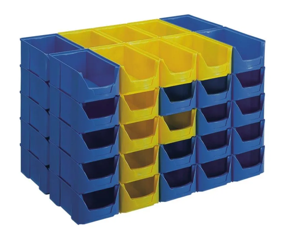 Neuheit LOCKWEILER 860887 Sichtlagerkasten, PE, BxTxH 147x235x125 mm, Größe 4, Farbe rot, VE 25 Stück