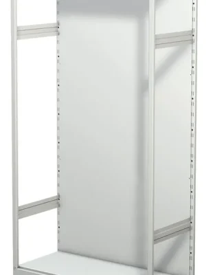 Direktkauf KERKMANN 6019778 Steckregal mit Rückwand, ohne Böden, Grundfeld, BxTxH 960x400x1900 mm, lichtgrau