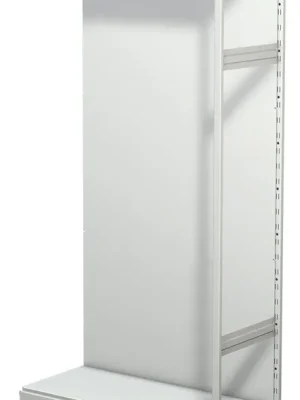 KERKMANN 6019779 Steckregal mit Rückwand, ohne Böden, Anbaufeld, BxTxH 960x400x1900 mm, lichtgrau Schneller Versand