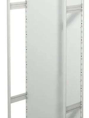 KERKMANN 6019770 Steckregal mit Rückwand, ohne Böden, Grundfeld, BxTxH 750x300x1900 mm, lichtgrau Markenware