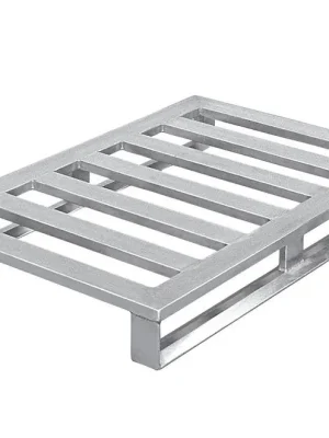 Finale Aktion ZARGES 829532 Aluminium-Palette, BxTxH 1200x800x150 mm, 5 Sprossen, Traglast 1000 kg, Kufen