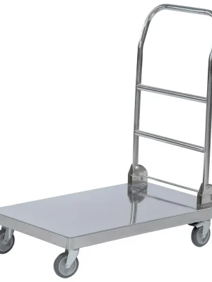 KONGA MEKANISKA VERKSTAD AB 831847 Schiebebügelwagen aus Edelstahl, LxBxH 825x520x970 mm, Traglast 100 kg Bestseller