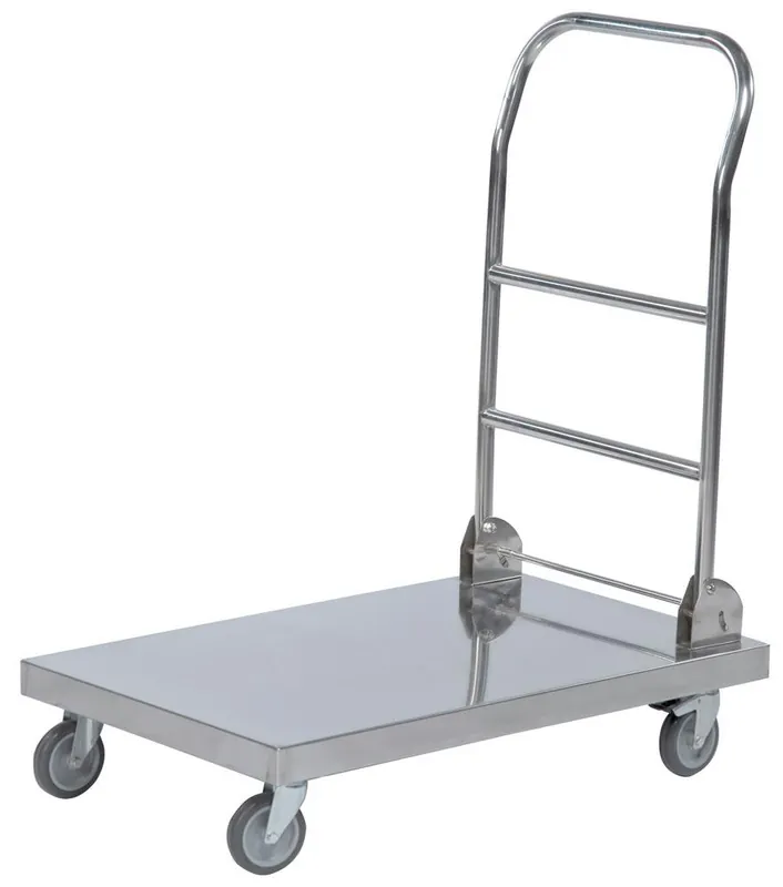 KONGA MEKANISKA VERKSTAD AB 831847 Schiebebügelwagen aus Edelstahl, LxBxH 825x520x970 mm, Traglast 100 kg Bestseller