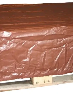 OLSCHEWSKI 820626 Abdeckhaube, PE-Folie 130 g/qm, Gummizug, LxBxH 1250x850x300, Farbe braun Versand Am Gleichen Tag