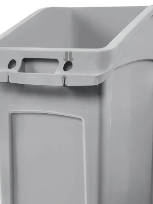 GLOGNER 6409730 Abfall-Untertischbehälter, BxTxH 560x380x760 mm, Vol. 87 Liter, Farbe grau Online Kaufen