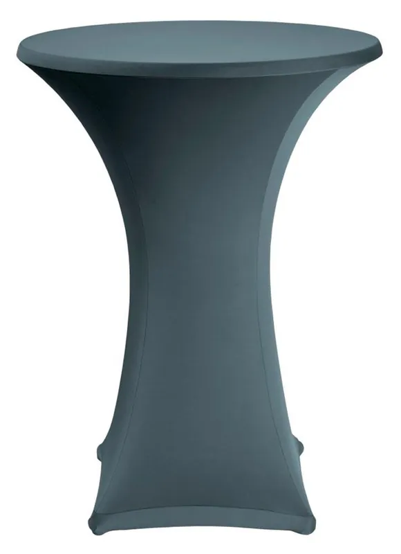 Neue Ware BILGERY 6408090 Stretchhusse + Top für Bistrotisch 70 cm, Material: 10 Elastan 90, Polyester 210g/qm, schwarz