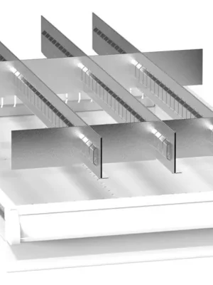 Nur Für Kurze Zeit POLAK CZ S.R.O. 6424187 Einteilungsmaterial-Set, 3 Schlitzwände, 8 Trennbleche, für FH 300 mm, passend für Gehäusegröße BxT 442x753 mm