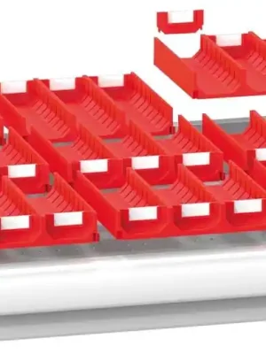 Mega-Angebot POLAK CZ S.R.O. 1985131 Einteilungsmaterial-Set, 9 3-teilige Mulden, 153x153x28 mm, 27 Trenneinsätze, Muldenbreite 45 mm, passend für Gehäusegröße BxT 578x600 mm