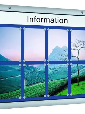 Top-Preis SCHAAR 856983 Schaukasten, BxTxH 540x43x800 mm, DIN A2 hoch, Aluprofile, ESG-Glas, Rückwand anthrazit, inkl. 10 Magnete + 1 Einstecktasche