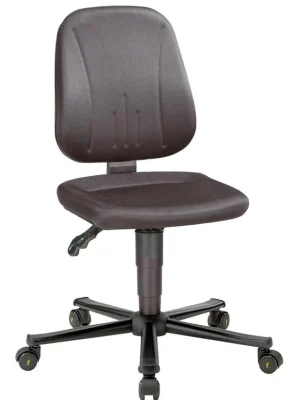 INTERSTUHL 1989470 ESD Arbeitsstuhl, Stoffpolster schwarz, Gasfeder-Sitzverstellung 440-620 mm, Lastabhängig gebremste Rollen Jetzt Kaufen