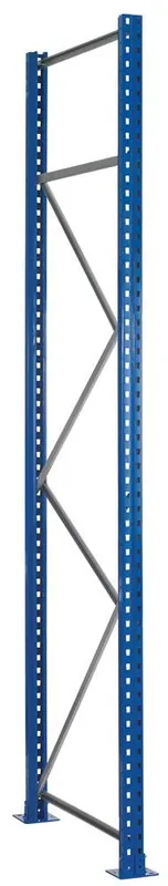 Knallerangebot SCHULTE 6022095 Rahmen für Palettenregal, S610-M18-U, Stützenbreite 76 mm, Rahmenhöhe 2500 mm, Rahmentiefe 800 mm, blau/verzinkt