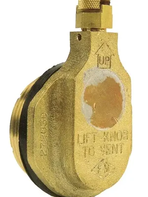 Neu ASECOS 813260 Fass-Sicherheitsventil aus Messing, mit 2 Gewinde