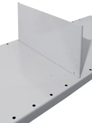 Günstig SCHULTE 1991403 Stecktrennblech mit Metallstiften, freistehend, RAL 7035 lichtgrau, für Kantenhöhe 40 mm, TxH 600x140 mm