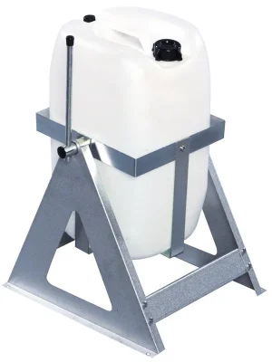 KONGA MEKANISKA VERKSTAD AB 833019 Fassaussgießer für 25 l Behälter aus aluverzinktem Stahl, LxBxH 285x260x410 mm Direkt Vom Hersteller