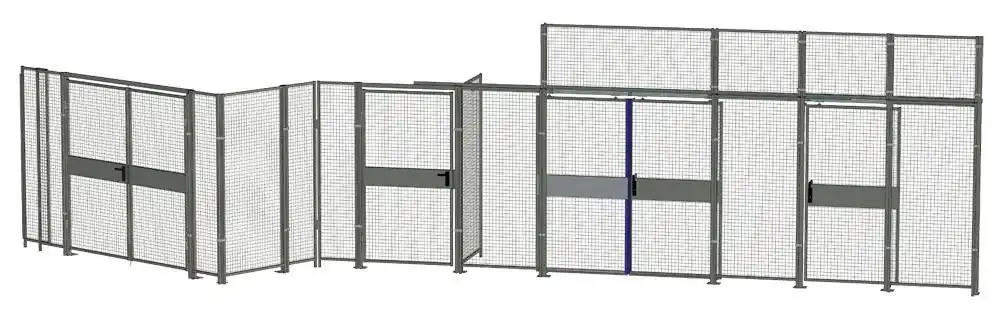 Abverkauf TTS TRANSPORT- UND TRENN- 833253 Varioelement für Trennwandschutzgitter, BxH 550-950x2200 mm, RAL 7037 staubgrau