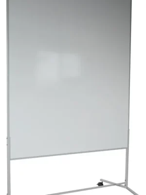Heißes Angebot KROMEDIA 858562 Moderationswand Economy, magnethaftend weiß, Moderationsfläche BxH 1200x1500 mm, Gesamthöhe 1960 mm