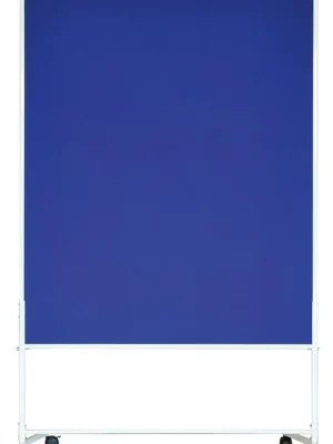 Sonderaktion KROMEDIA 858558 Moderationswand Economy, Stoffbezug blau, Moderationsfläche BxH 1200x1500 mm, Gesamthöhe 1960 mm