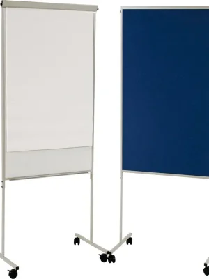 KROMEDIA 6472419 Flip Pin Center, Pinfläche BxH 700x1200 mm, Rahmengestell silber, königsblau/weiß Jetzt Bestellen