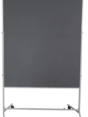 Begrenztes Angebot KROMEDIA 858574 Moderationswand Vario, filzbespannt grau, Tafelgröße BxH 1200x1500 mm, Gesamthöhe 1960 mm