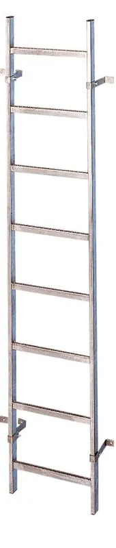 Sonderangebot ZARGES 865910 Schachtleiter aus Edelstahl V4A, lichte Weite 300 mm, Außenbreite 340 mm, 4 Sprossen, Länge ca. 1,12 m