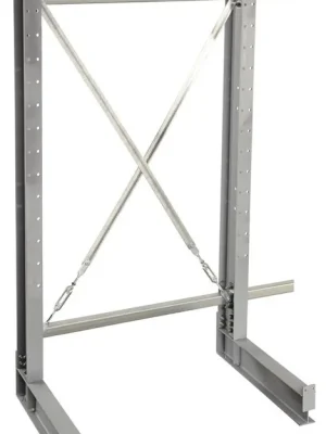 Direkt Vom Hersteller SCHULTE 1992472 Kreuzstrebe für Kragarmregale bis Armlast 775 kg, verzinkt, für Achsmaß 1250 mm, Ständerhöhe 2000/2500 mm, inkl. Spannschlösser
