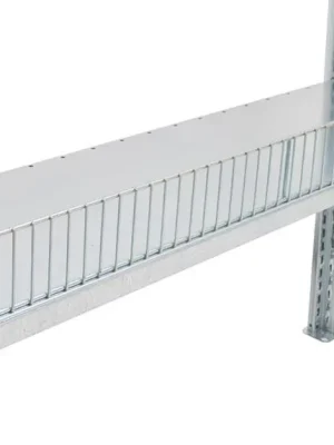 Bestseller SCHULTE 1992901 Draht-Schüttgutleiste, für Kantenhöhe 40 mm, Breite 1300 mm, Höhe 80 mm, glanzverzinkt