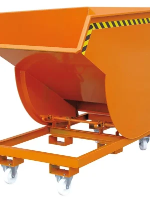 Letzte Chance EICHINGER INDUSTRIE 6410972 Kippbehälter mit Rollen in hoher Bauhöhe mit steilem Kippwinkel, LxBxH 1700x780x1175 mm, Volumen 0,3 cbm, Traglast 1000 kg, RAL 2004
