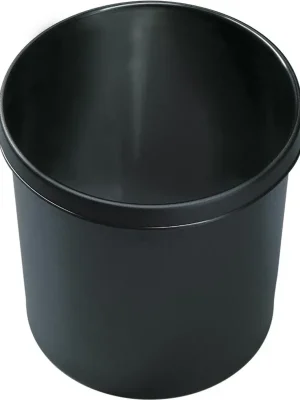Heißes Angebot HELIT INNOVATIVE BÜROPRODUKTE 1978321 Kunststoff-Papierkorb, schwer entflammbar, Volumen 12 l, Durchm.xH 260x270 mm, schwarz, VE 5 Stück
