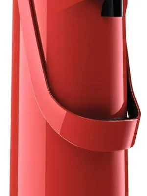 GLOGNER 6042111 Pump-Isolierkanne, 1,9 Liter, Kunststoffgehäuse, Glas-Isolierkolben, rot Meistverkauft