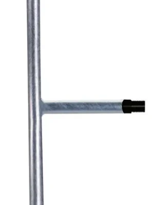 Highlight TTS TRANSPORT- UND TRENN- 833350 Schutzgeländer, Anf./Endstück, BxH 500x1000 mm, Durchm. 42 mm, Wandstärke 3,2 mm, Außenbereich, feuerverzinkt