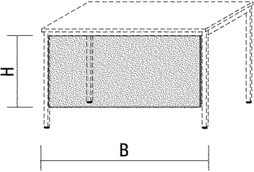 GERAMÖBEL 6421905 Sichtblende, BxH 1800x475 mm, weiß, inkl. Montagesatz Geprüft