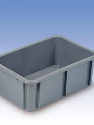 GLOGNER 823569 Euronormbehälter, PE, Boden + Wände geschlossen, U-Rand, LxBxH auß/inn 600x400x320/540x345x316 mm, Volumen 60 Liter, Farbe weiß, VE 2 Stück Angebot
