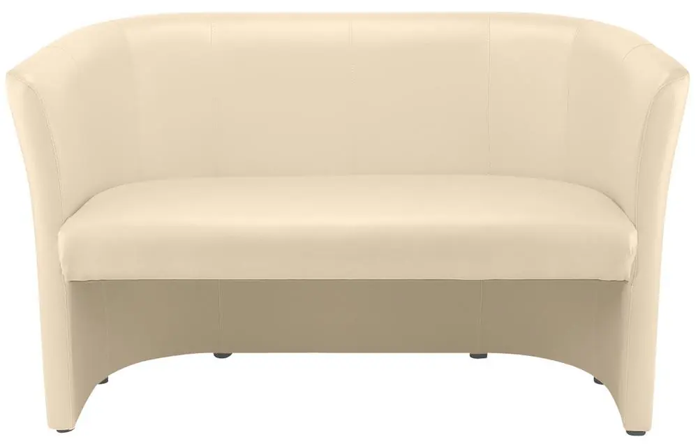 Heißes Angebot NOWY STYL GMBH 1990968 Sofa Club, 2-sitzer, BxTxH 1290x630x770 mm, Sitz BxT 1066x500 mm, Kunstleder, creme
