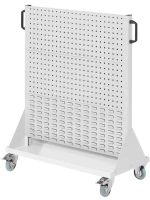 KAPPES 863568 Werkstattwagen 4 Loch-/2 Schlitzplatten, BxTxH 1000x500x1230 mm, RAL 7035 Nur Heute