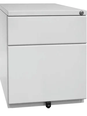 Jetzt Bestellen BISLEY 851236 Rollcontainer, Stahl, BxTxH 420x565x519 mm, 1 Schublade, 1 Hängeregistraturauszug, lichtgrau