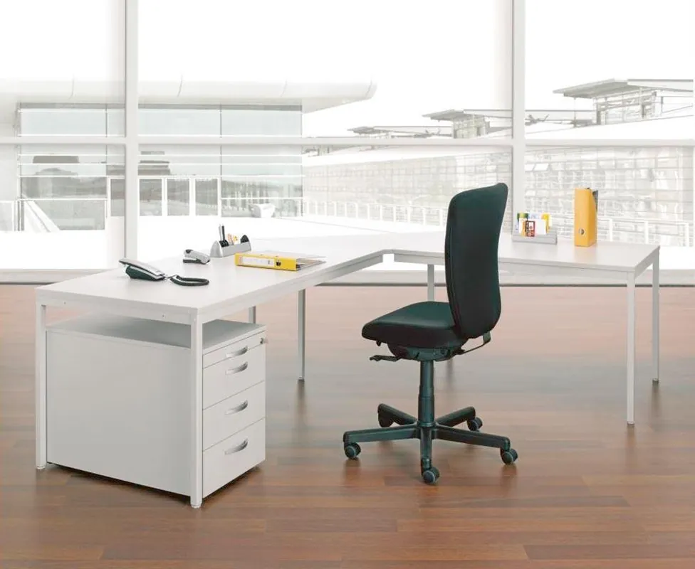 Direkt Vom Hersteller GERAMÖBEL 1406401 Rollcontainer, BxTxH 438x800x565 mm, 1 Utensilienschub, 3 Stahlschubladen, Schloss, ahorn