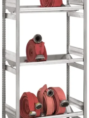 HOFE GMBH & CO. KG 827961 Schlauchregal, feststehend, Anbaufeld, verzinkt, 3 Lagerebenen, BxTxH 1010x535x2000 mm, Fachlast 100 kg, Feldlast 500 kg Sonderangebot