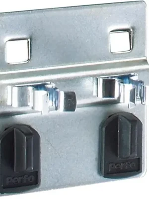 Günstig Doppelte Werkzeugklemme B60xT60xD2x10 mm für Lochplatten für Lochplatten bott | 60x60x(2x10) mm | 1775864