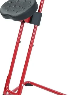 Mega-Angebot ESD Stehhilfe rot PU-Sitzschw. bis 110kg Sitzhöhenverstellung von 600-850 | rot | 1771642