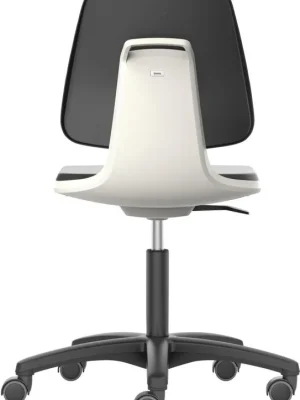 Bimos Arbeitsstuhl Labsit 2, K-Leder weiß Sitzhöhe 450-650 mm mit Rollen | Kunstleder | weiß | 1769215 Sonderangebot